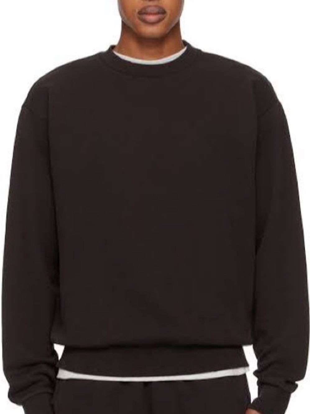 Skims Terry Fleece Crewneck Sweatshirt - Phoenix Brown size 4X NWT